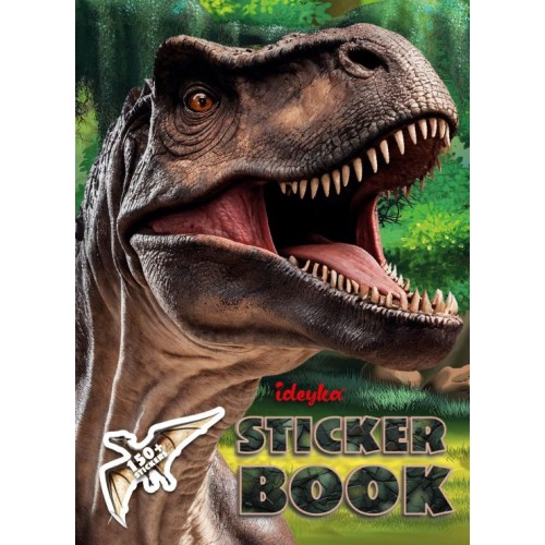 Стиікербук «Динозаври в джунглях» А4 із наліпками на 12 сторінок, ТМ Ідейка