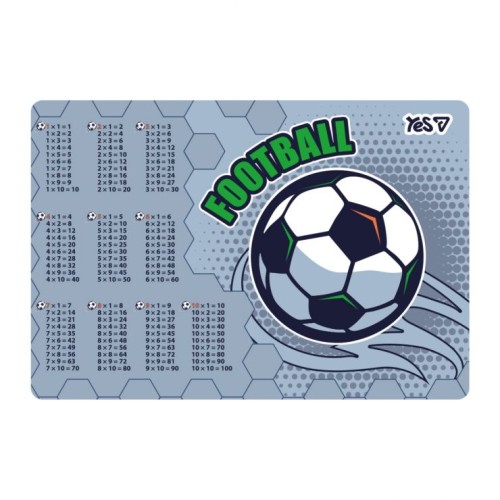 Підкладка для столу «Football» 42х29 см з таблицею множення, ТМ Yes