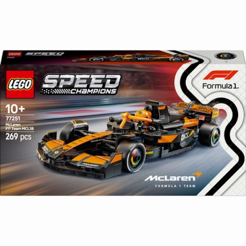 Конструктор «Автомобіль для гонок McLaren F1® Team MCL38» на 269 деталей, у коробці 26х5х14 см, ТМ Lego