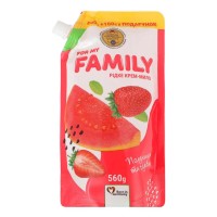 Мило рідке «Полуниця й гуава» 560 мл дойпак, ТМ For my FAMILY