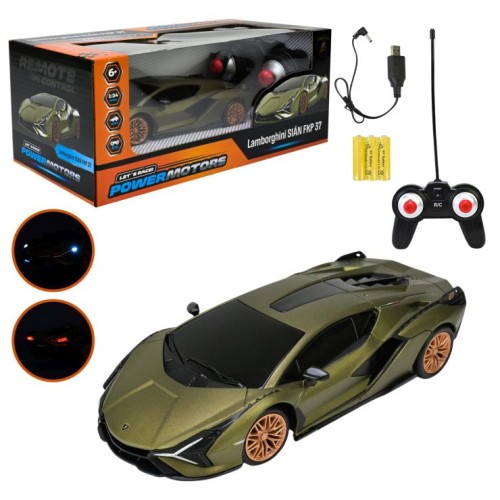 Машина «POWERMOTORS. LAMBORGHINI SIAN» р/к 1:24 на акумуляторі зі світлом, у коробці 26,5х14х10,5 см