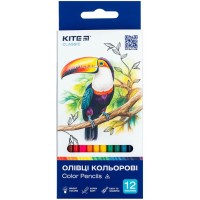 Олівці кольорові « Classic» на 12 кольорів трикутні, ТМ Kite
