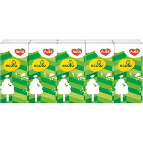 Хустинки «Ekolo» 2-шарові білі, ТМ Рута