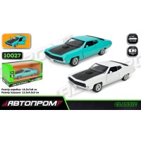 Машина «Ford Torino Cobra (1970)» 12,5 см металева з дверима що відкриваються, в асортименті, у коробці 16,5х7х8 см, Автопром