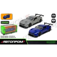 Машина «Ford Mustang GT3 (2024)» 12,5 см металева з дверима що відкриваються, в асортименті, у коробці 16,5х7х8 см, Автопром