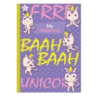 Блокнот «Funny Pets» А6 на 176 аркушів у клітинку з ламінованою обкладинкою, в асортименті, ТМ Рюкзачок