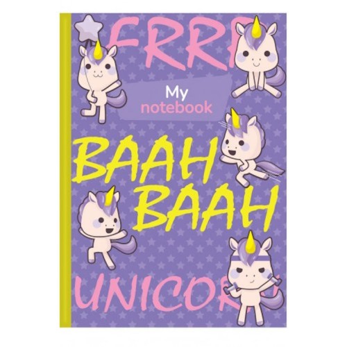 Блокнот «Funny Pets» А6 на 176 аркушів у клітинку з ламінованою обкладинкою, в асортименті, ТМ Рюкзачок