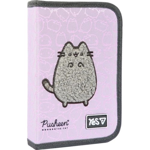 Пенал «Pusheen Delicacy» 21х14 см твердий одинарний з двома клапанами, HP-04, ТМ Yes