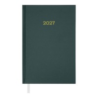 Щоденник датований «SIMPLE 2027» A5 на 336 сторінок з обкладинкою зі шкірзаму, зелений, ТМ Buromax