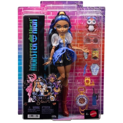 Лялька «Ребекка. Монстро-класика.Monster High» 27 см з аксесуарами, у коробці 33х24 см