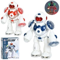 Робот 25 см зі звуком та світлом, ходить, на батарейках, в асортименті, у коробці 19,5х25х8 см.