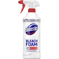 Спрей-піна для чищення унітазу та ванної «Domestos.Відбілювання та блиск» 435 мл з розпилювачем