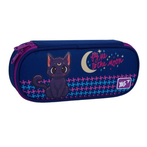 Пенал «Cat with the Moon» 22х9х5 см м'який HP-33, ТМ Yes