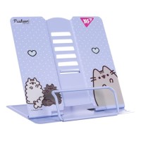 Підставка для книг «Pusheen» 28х24 см металева фіолетова, ТМ Yes