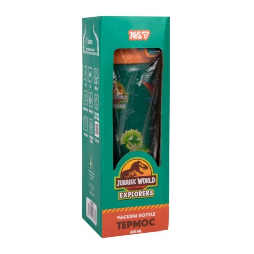 Термос «Jurassic World» 420 мл зелений, ТМ Yes