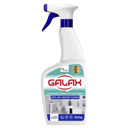 Засіб для миття ванної кімнати та сантехніки «Galax. Антиналіт» 500 г, das PowerClean