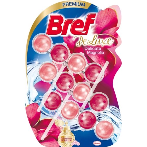 Блок для туалету «Bref De Luxe. Ніжна магнолія » 3х50 г, ТМ Bref