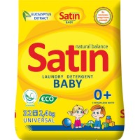 Пральний порошок «Natural Balance» 2,4 кг для дитячої білизни, Satin