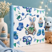 Фотоальбом «HARE BABY» на 200 фото 10х15 см з обкладинкою з ламінованого картону, 22х22 см