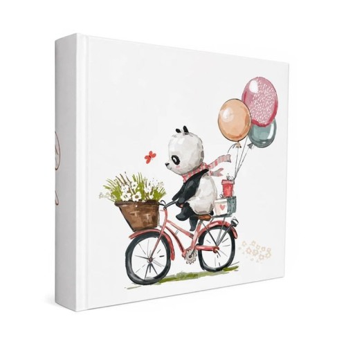Фотоальбом «PANDA BIKE» на 200 фото 10х15 см з обкладинкою з ламінованого картону, 22х22 см