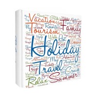 Фотоальбом «HOLIDAYS WHITE» на 300 фото 10х15 см з обкладинкою з ламінованого картону, 22х22 см