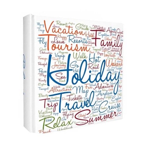 Фотоальбом «HOLIDAYS WHITE» на 300 фото 10х15 см з обкладинкою з ламінованого картону, 22х22 см