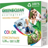 Пральний порошок для кольорового одягу, 1,35 кг, Green&Clean Professional
