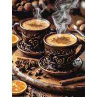 Картина за номерами «Кава з корицею для двох» 30х40 см, ТМ Ідейка