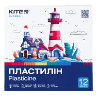 Пластилін на 12 кольорів, 240 г. Kite Classic