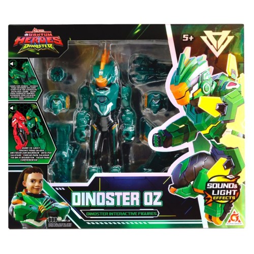 Фігурка «DINOSTER. Оз» 20 см зі звуком, світлом та аксемуарами, на батарейці, у коробці 32х9х27 см