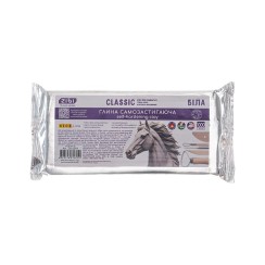 Глина самозатвердіваюча «CLASSIC» 1 кг біла, ZiBi