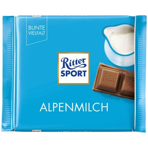 Шоколад «Ritter Sport» з альпійським молоком 100 г