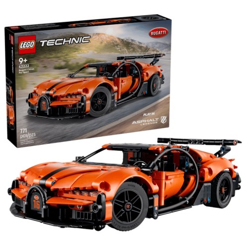 Конструктор «Гіперкар Bugatti Chiron Pur Sport» на 771 деталь, у коробці 38х7х26 см, ТМ Lego