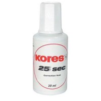 Коректор з пензликом 20 мл, «25 sec», ТМ Kores