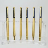 Ручка «Baixin» поворотна синя в металевому корпусі, TM Baixin