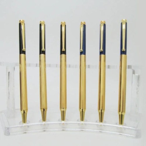 Ручка «Baixin» поворотна синя в металевому корпусі, TM Baixin