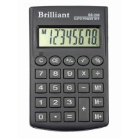Калькулятор «Brilliant» 6х10 см, BS-200