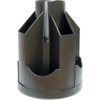 Підставка настільна «Карусель» обертається на 360° пластикова, чорна, ТМ Economix