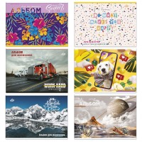 Альбом А4 16 аркушів 100 г/м2 на скобі, ТМ Бриск