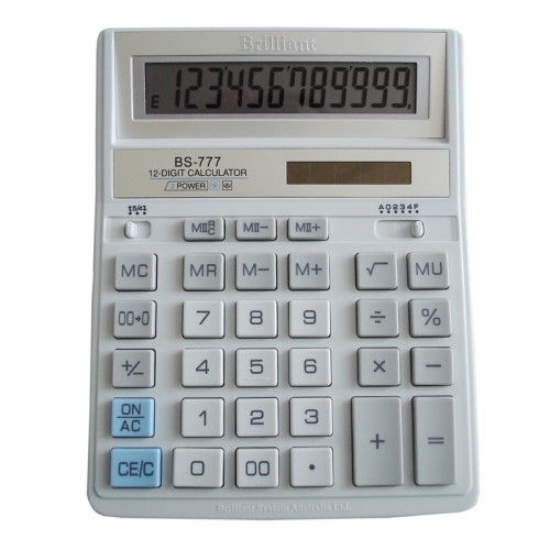 Калькулятор «Brilliant» 16х20 см, BS-777WH