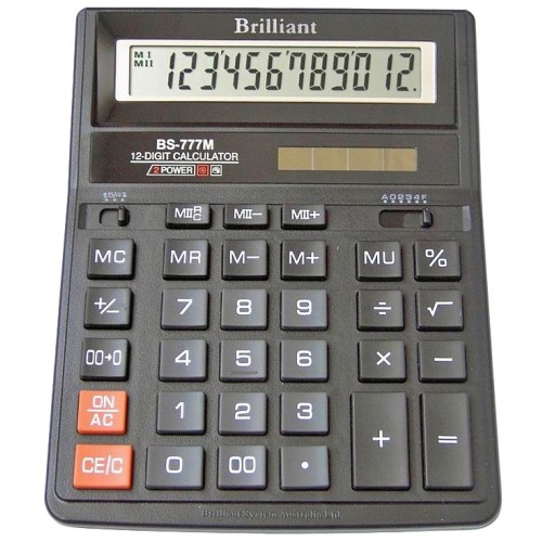 Калькулятор «Brilliant» 15,7х20 см, BS-777М