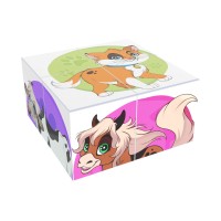 Кубики «Домашні тварини» з 4 елементів, у коробці 8х8х4 см, ТМ Технок