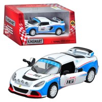 Машина «Lotus Exige R-GT» 12,5 см 1:36 металева інерційна з дверима, що відчиняються, у коробці 16х8х7,5 см, KINSMART