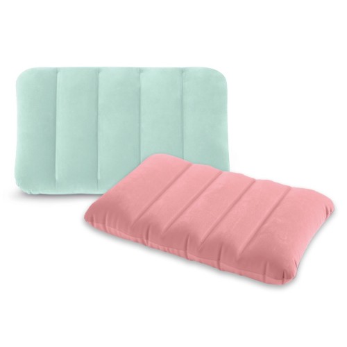 Подушка надувна 43х28х9 см велюрова, в асортименті, у коробці 13х4х16,5 см, ТМ Intex