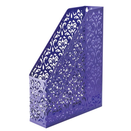 Лоток вертикальний «Barocco» 338х248х70 мм на 1 відділення металевий, фіолетовий, ТМ Buromax