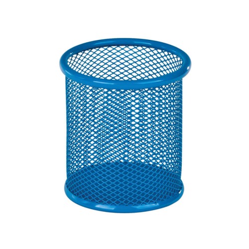 Підставка для ручок кругла 90х90х100 мм металева синя, ТМ ZiBi