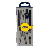 Готовальня із 7 предметів, темно-синя, ТМ ZiBi