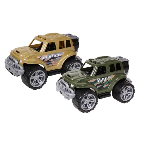 Військовий позашляховик 35х23х20 см з запасним колесом інерційна, в асортименті, ТМ Технок