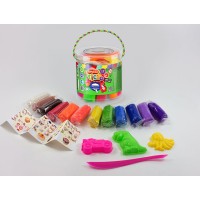 Набір тіста для ліплення «Master Do» на 12 кольорів + 1 колір, у тубі 9х9 см, ТМ Данок Тойс