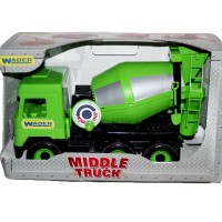 Бетонозмішувач «Middle truck» світло зелений, 27х44х19 см, у коробці, ТМ Тигрес